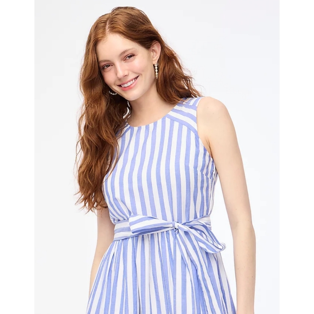 J. Crew Stripe Midi Dress - Picture 5 of 10